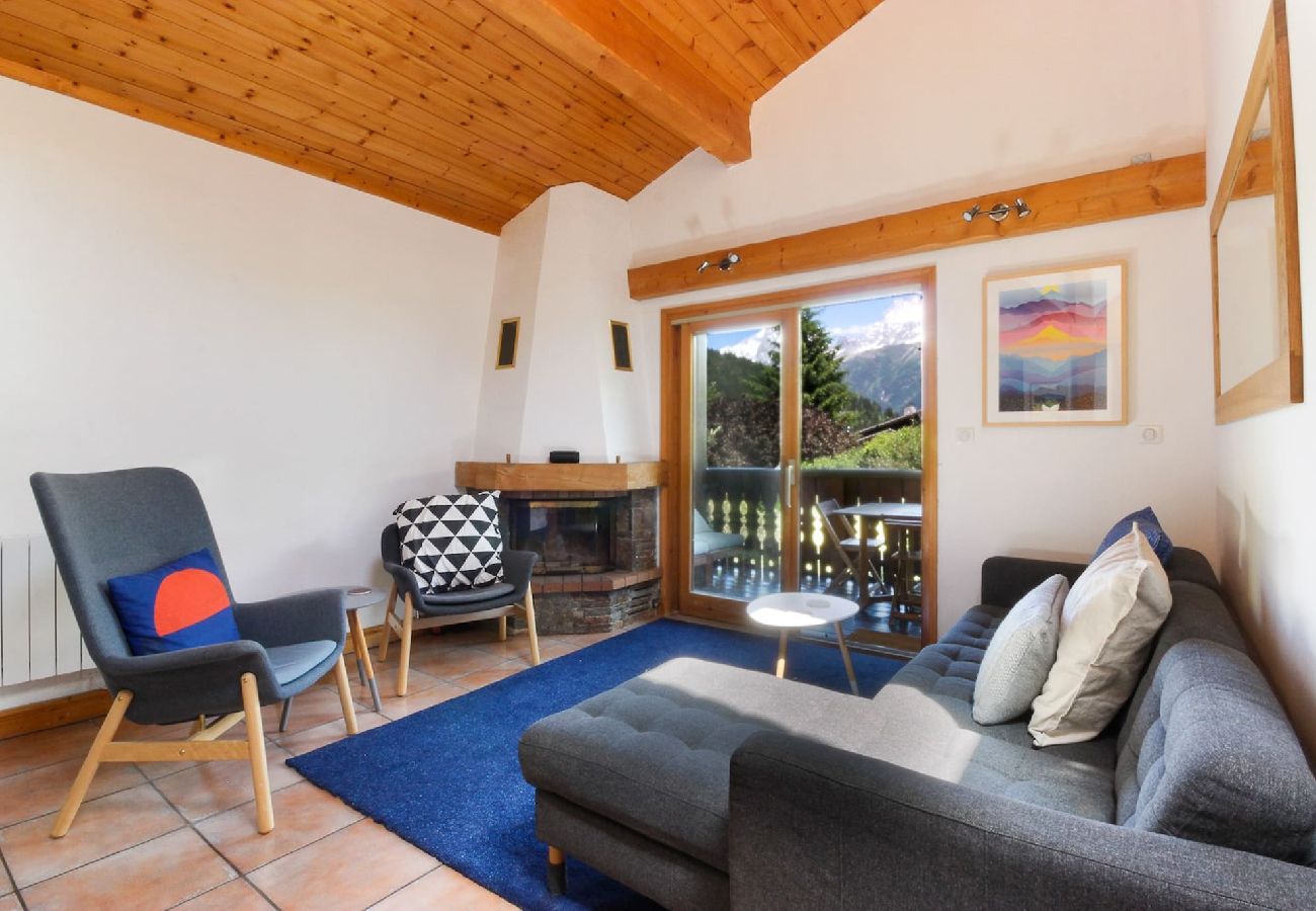 Chalet in Les Houches - Chalet Kandahar -Jardin-Skis aux pieds-Piscine