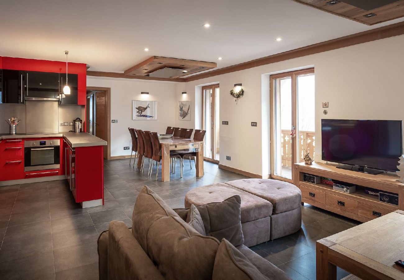 Apartment in Les Houches - Les Ecureuils - Rénové - Skis aux pieds