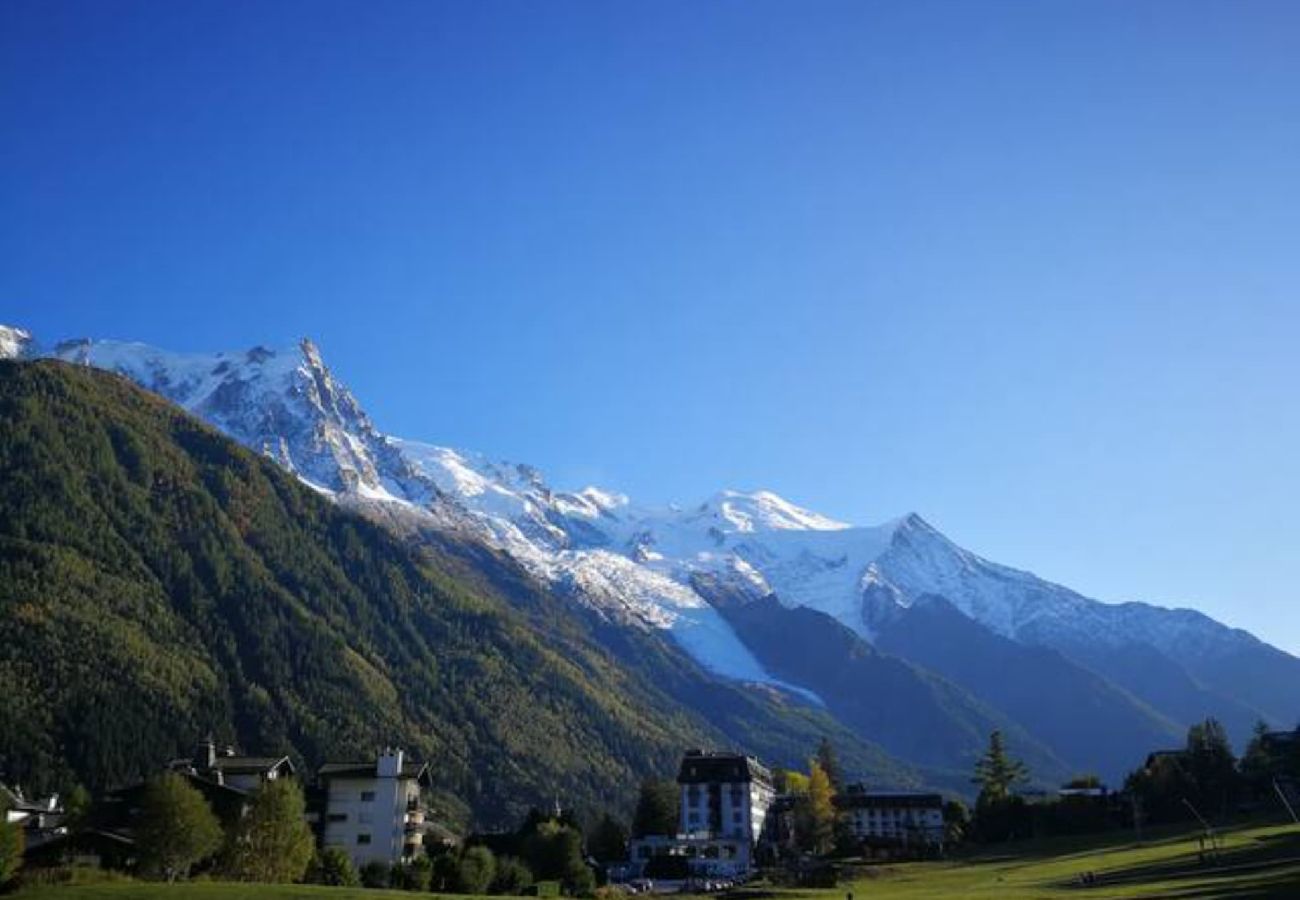 Apartment in Chamonix-Mont-Blanc - Le Savoy - Terrace view Mont-Blanc