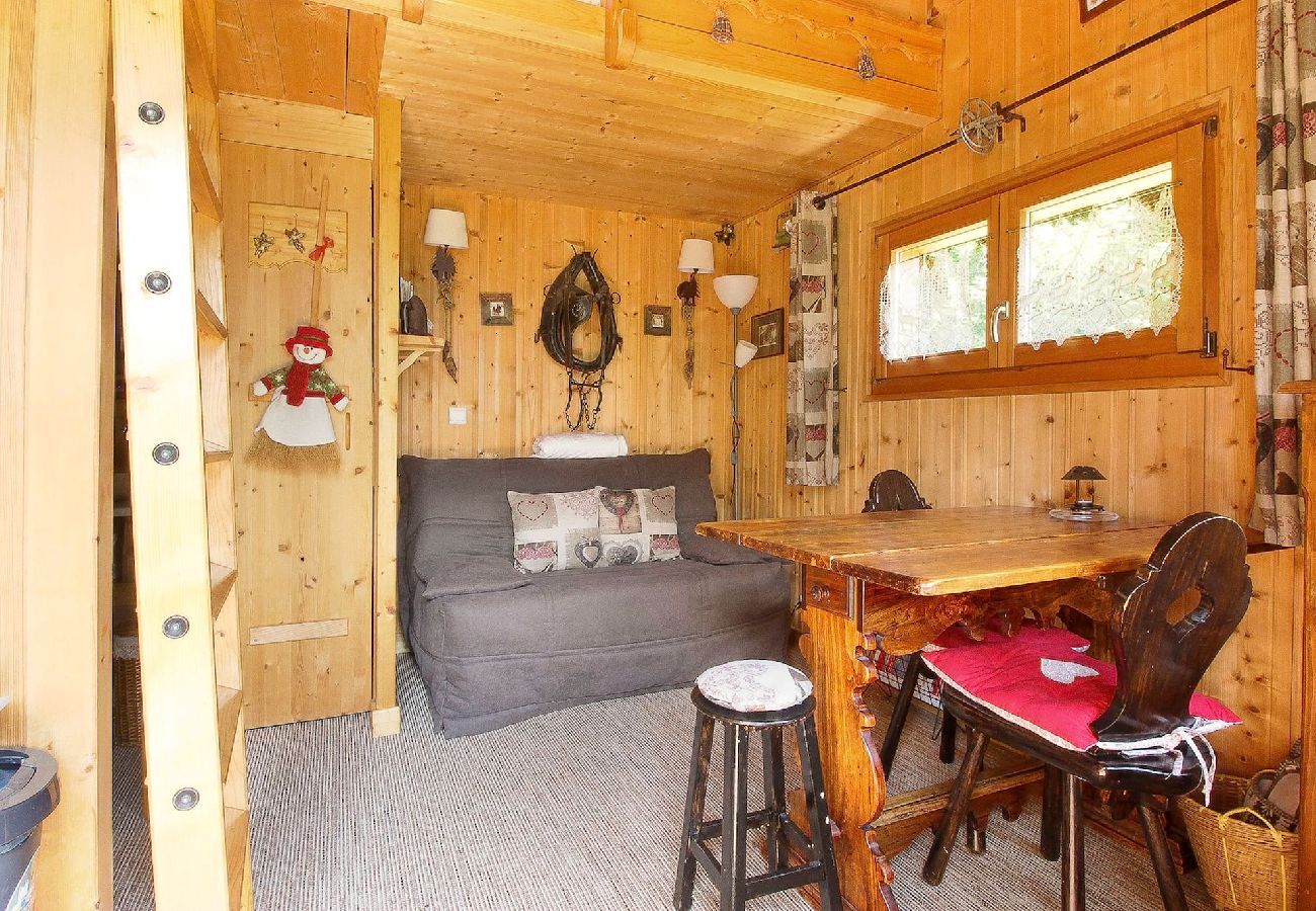 Cabin in Les Houches - Chalet Senet - 2 Mazots - Views Mt-Blanc