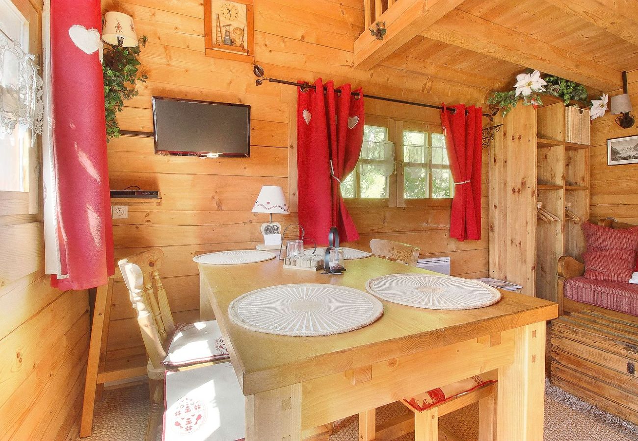 Cabin in Les Houches - Chalet Senet - 2 Mazots - Views Mt-Blanc