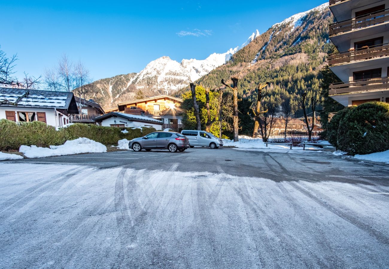 Apartment in Chamonix-Mont-Blanc - Les Tussilages - Balcon et Terrasse vue Mont-Blanc