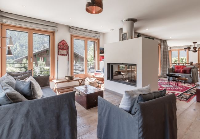 Villa in Chamonix-Mont-Blanc - Chalet Moussoux – Vue Mont-Blanc, Jardin, Hammam