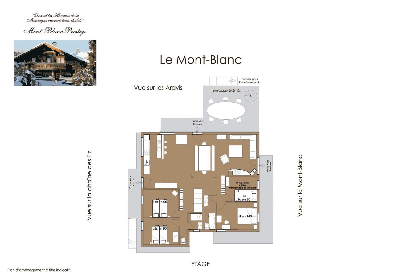 Apartment in Saint-Gervais-les-Bains - Le Gite - 20 pax - Calme - Vue montagne