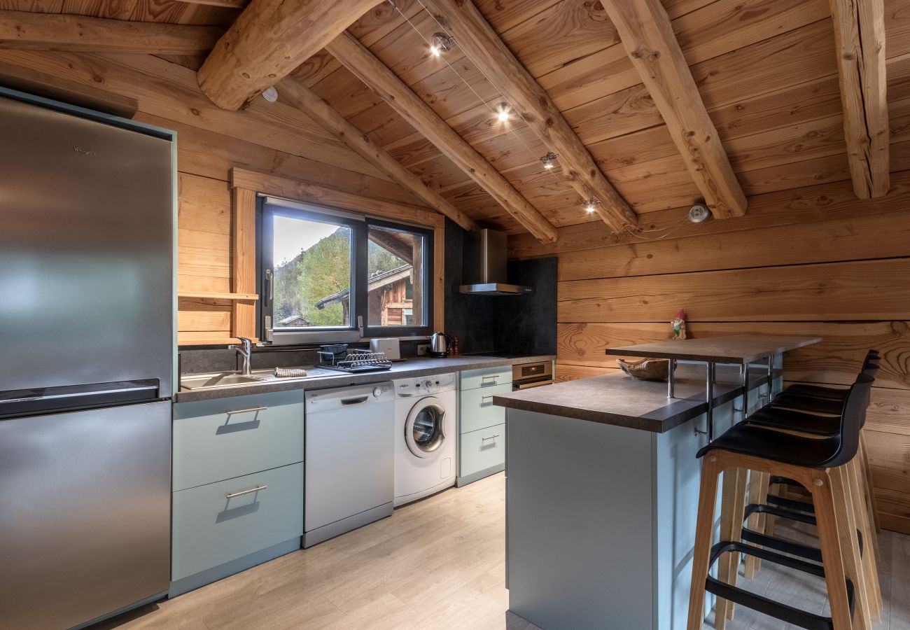 Apartment in Chamonix-Mont-Blanc - Le Grand Champs - Terrasse avec vue Mt.Blanc