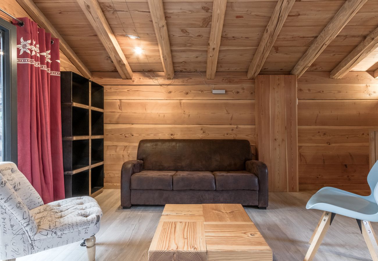 Apartment in Chamonix-Mont-Blanc - Le Grand Champs - Terrasse avec vue Mt.Blanc