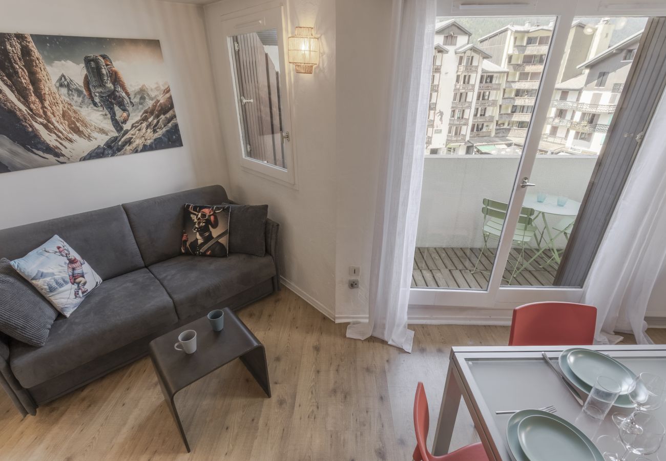 Apartment in Chamonix-Mont-Blanc - Le Triolet - Centre-ville - Balcon avec vue