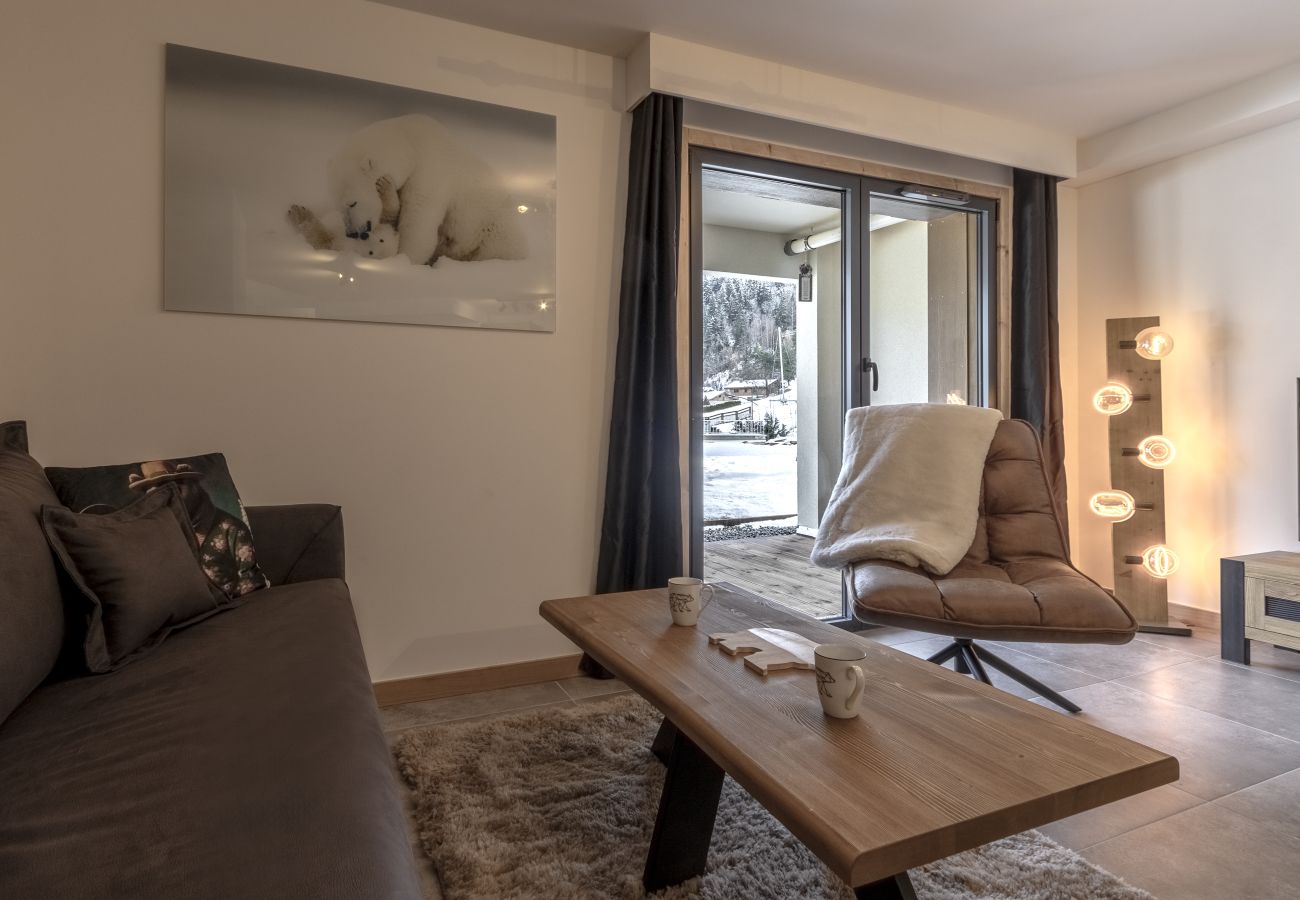 Apartment in Les Houches - The Bear – Sauna, Piscine - Face au Kandahar