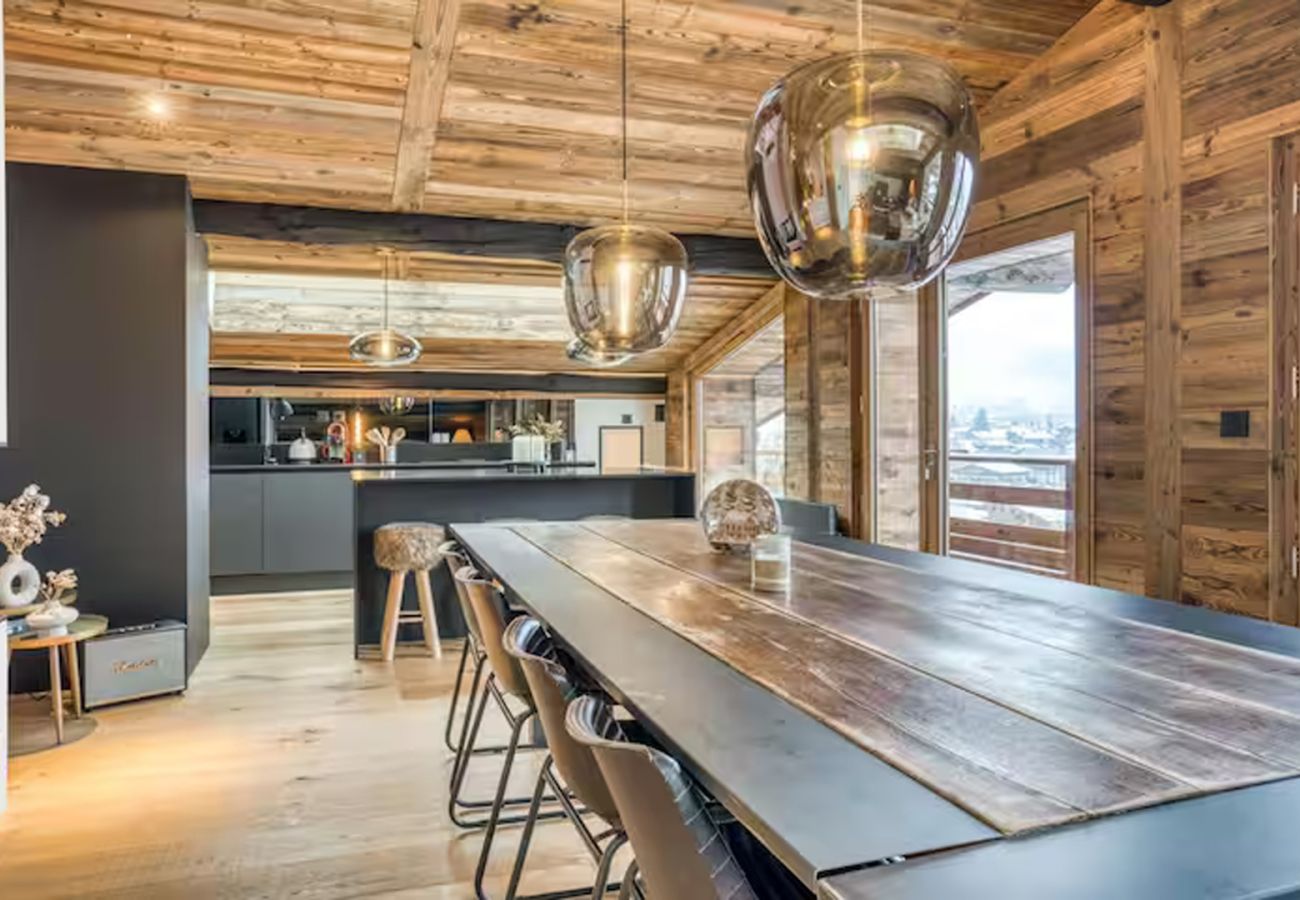 Apartment in Demi-Quartier - Le Black Wood - Chalet famille avec sauna, balnéo