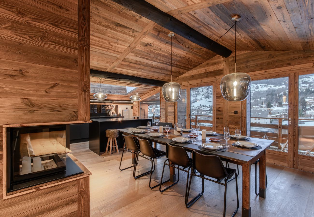 Apartment in Demi-Quartier - Le Black Wood - Chalet famille avec sauna, balnéo