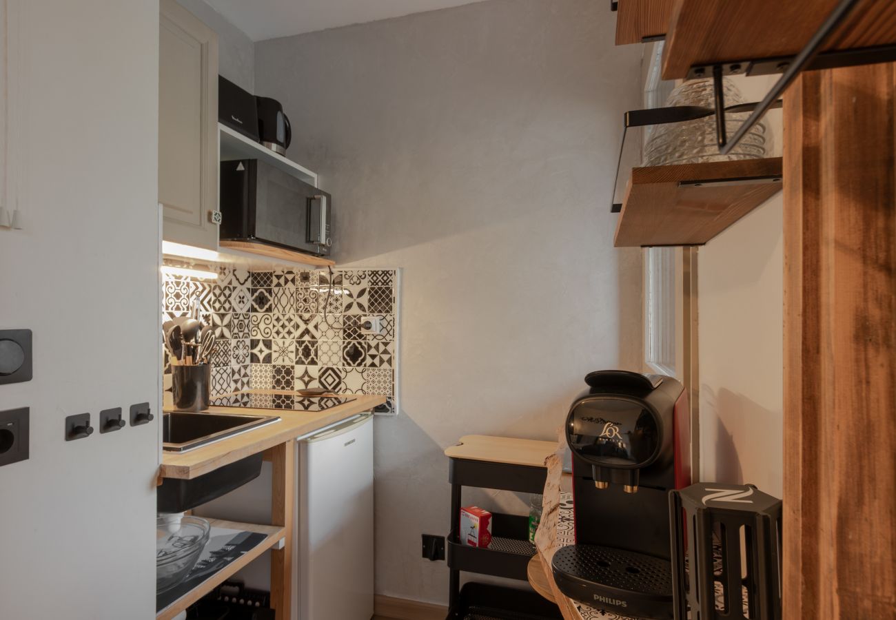 Studio in Saint-Gervais-les-Bains - Vue du Rosay - Balcon, vue montagne et confort