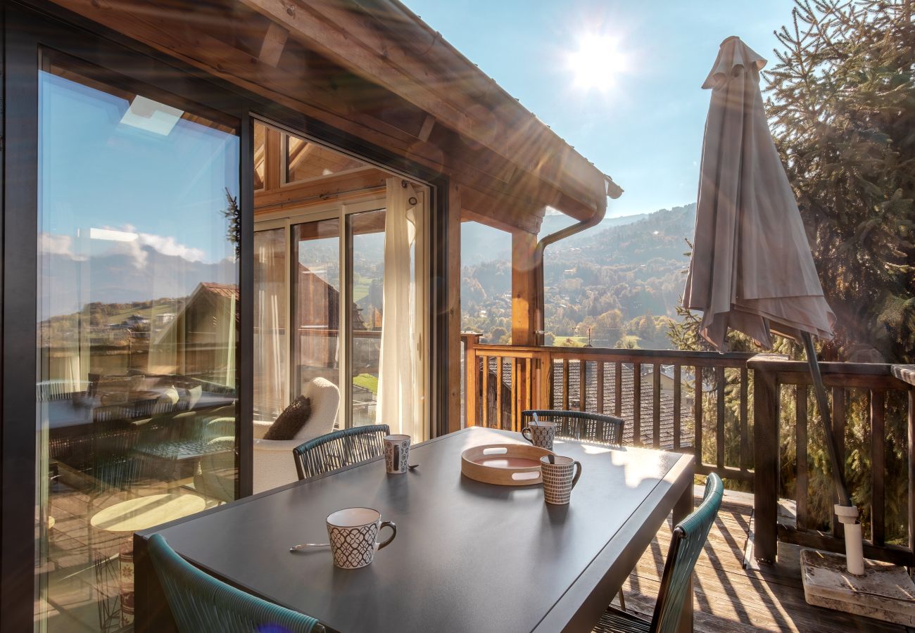 Apartment in Saint-Gervais-les-Bains - Au coin du feu - Vue chaine Mont Blanc