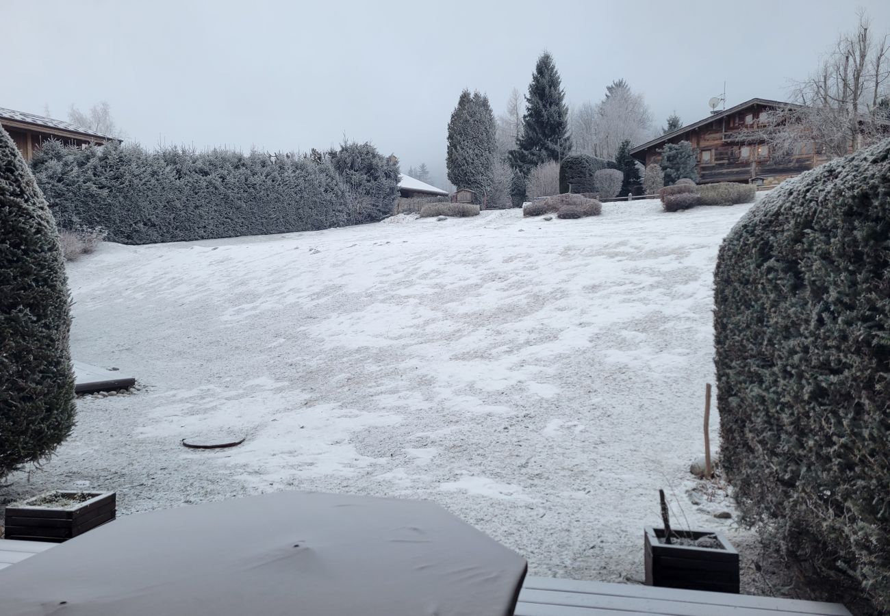 Apartment in Les Houches - Les Grandes Jorasses 3 - Jardin - Vue massif Mont