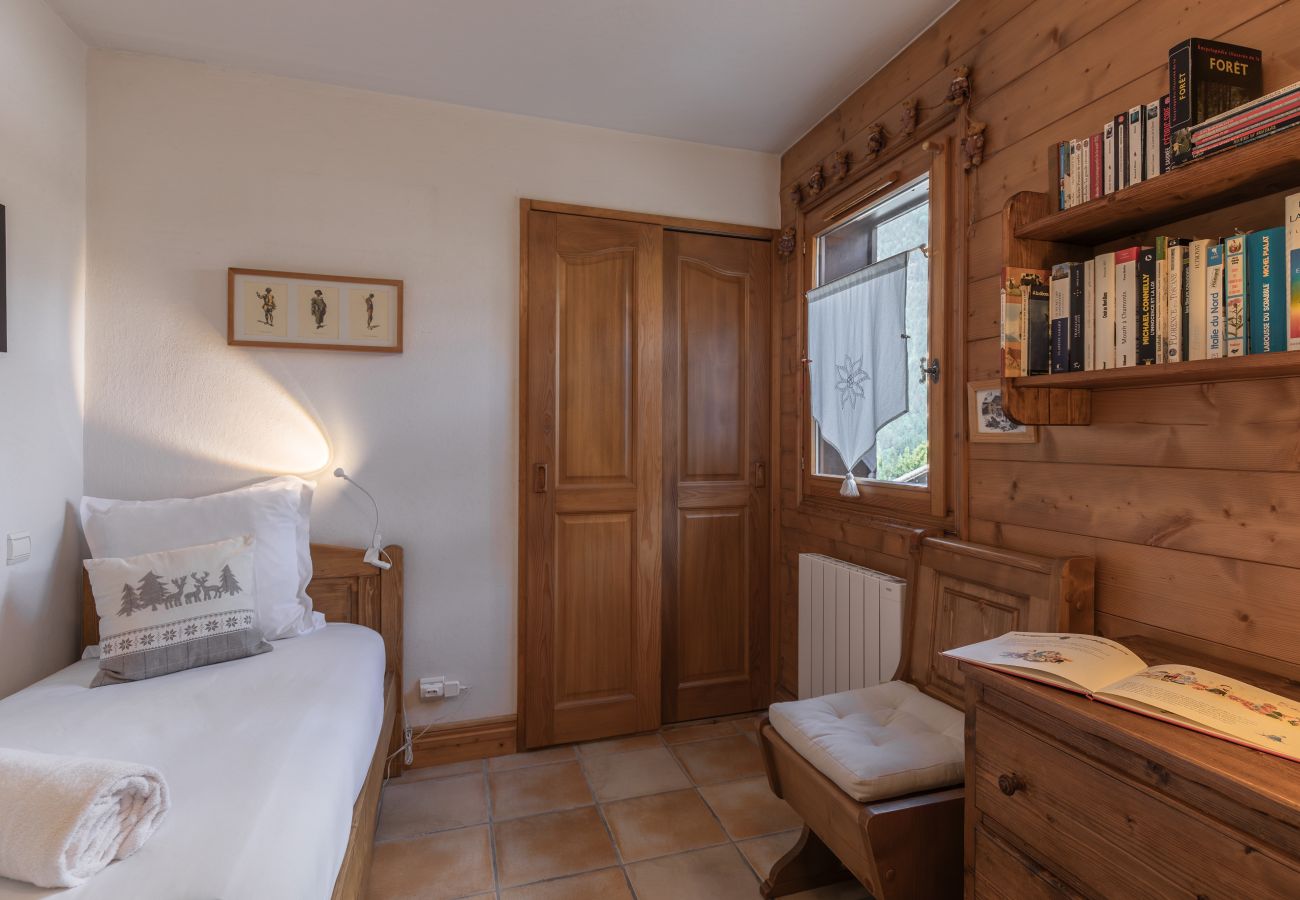 Apartment in Les Houches - Les Grandes Jorasses 3 - Jardin - Vue massif Mont