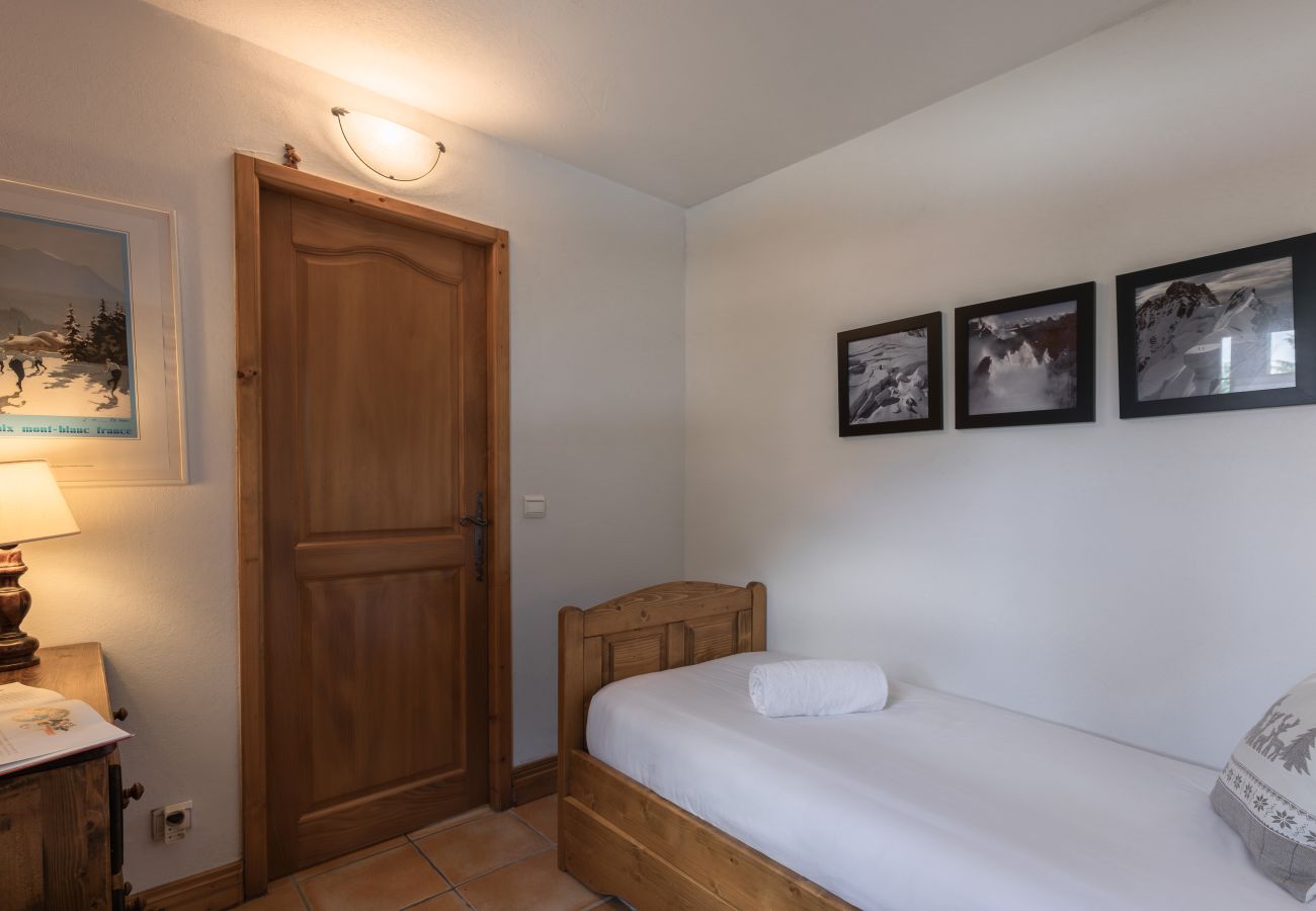 Apartment in Les Houches - Les Grandes Jorasses 3 - Jardin - Vue massif Mont