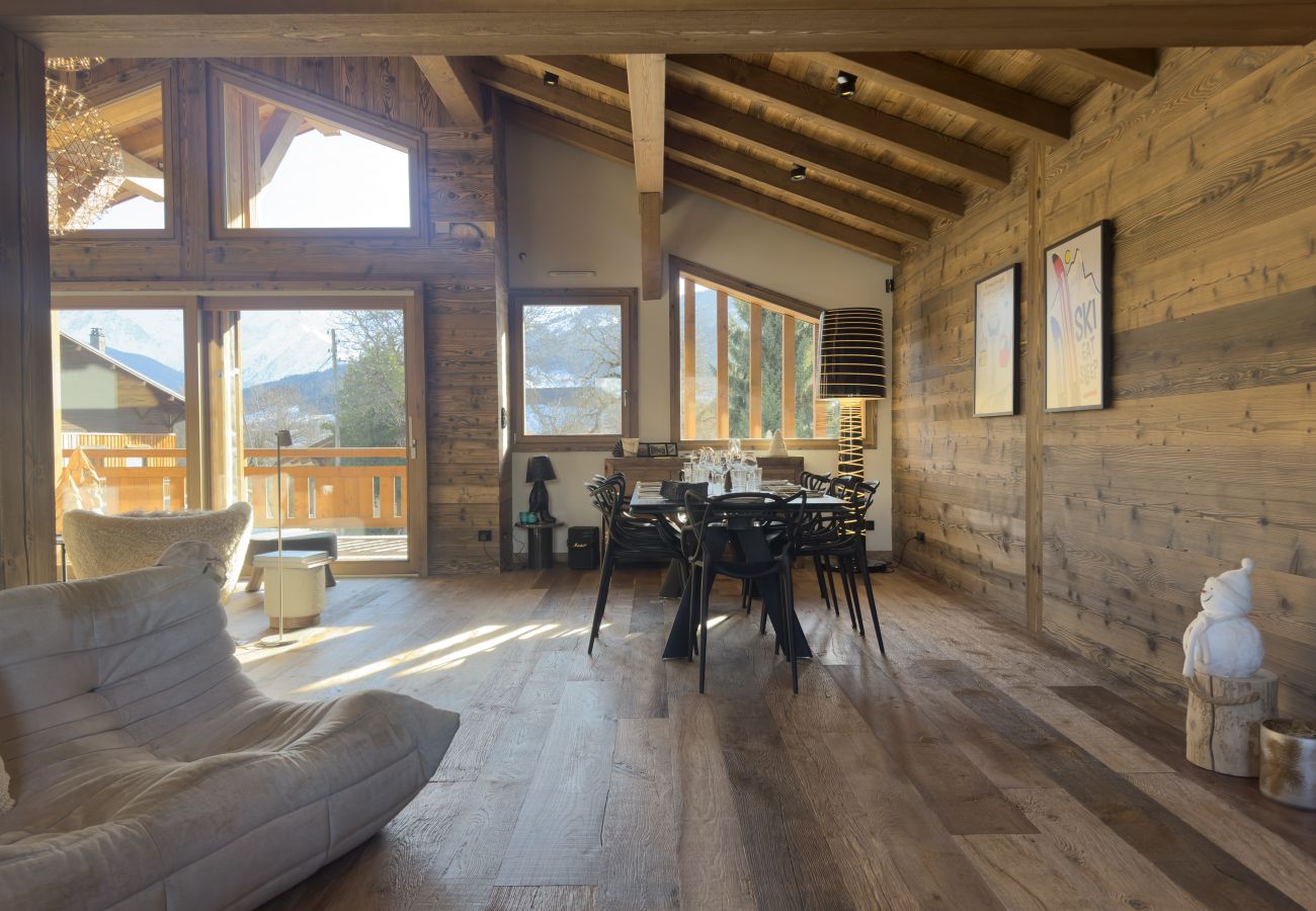 Chalet in Combloux - Chalet Suzan’e – Panorama Mont-Blanc & jacuzzi