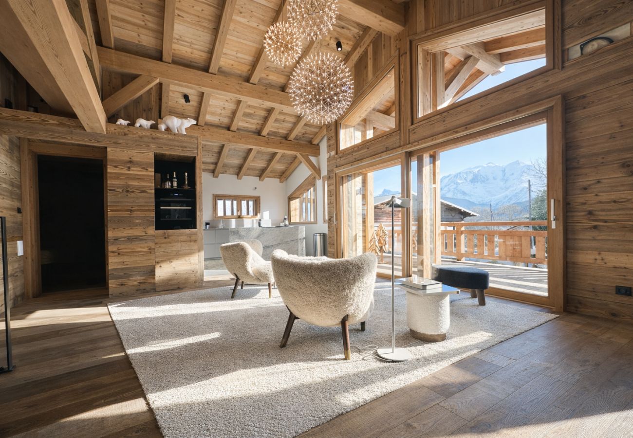 Chalet in Combloux - Chalet Suzan’e – Panorama Mont-Blanc & jacuzzi