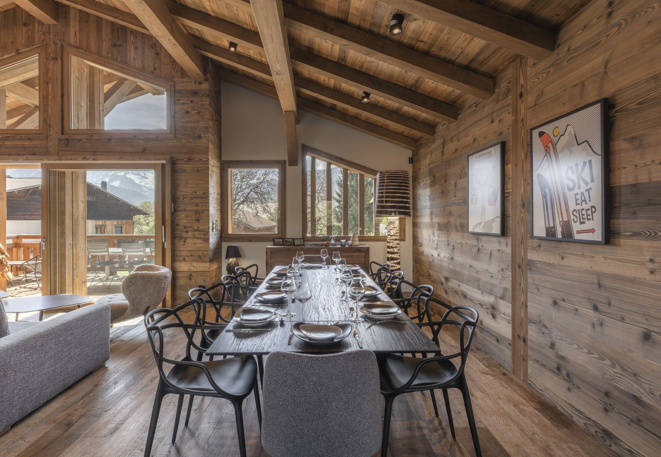 Chalet in Combloux - Chalet Suzane – Panorama Mont-Blanc & jacuzzi