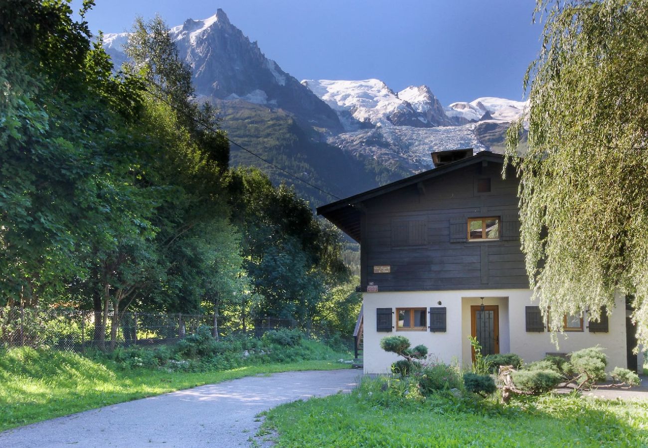 Apartamento en Chamonix-Mont-Blanc - Les Fleurs de Cham bottom - Jardin privé - Vues -