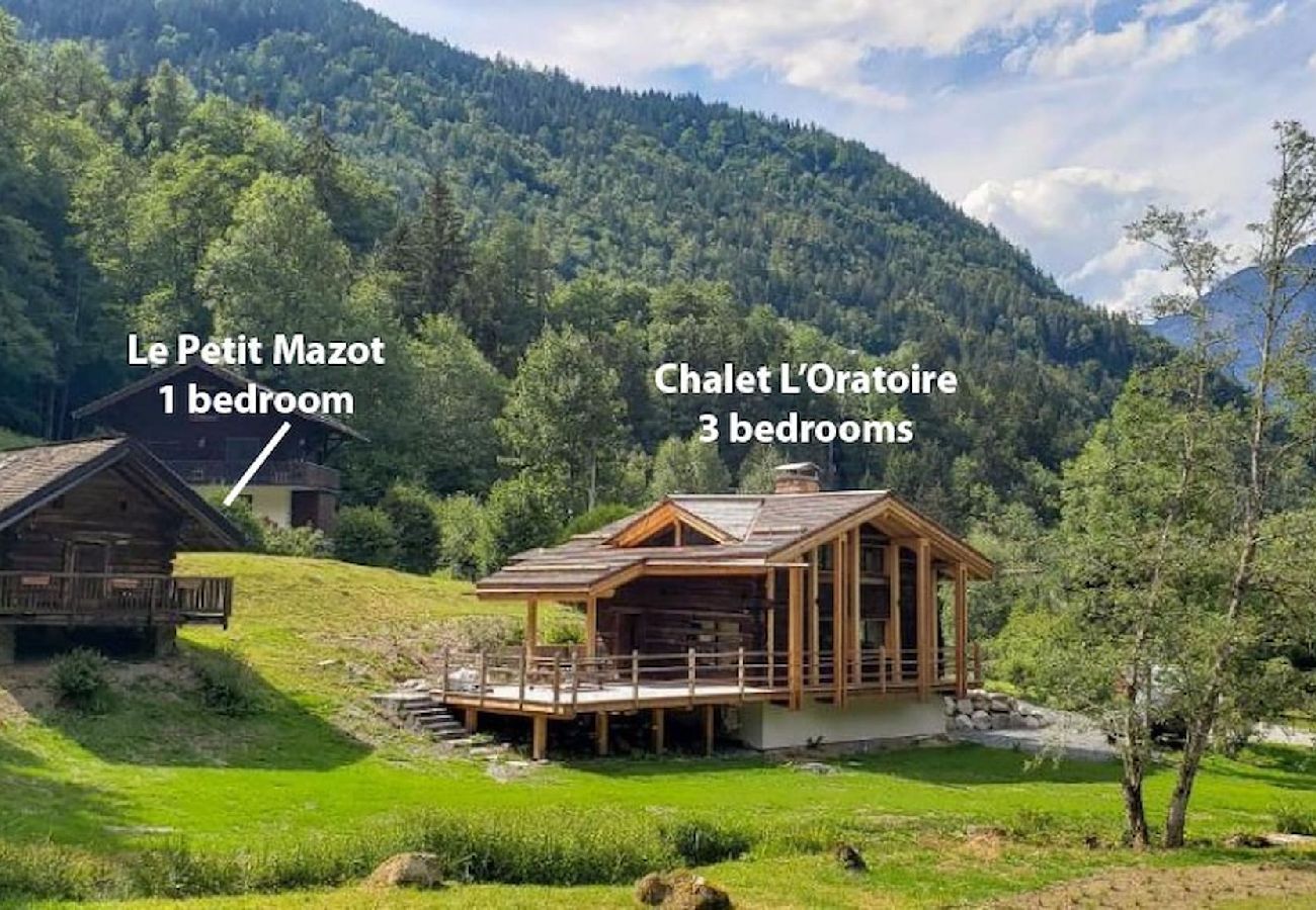 Chalet en Les Houches - Chalet L'Oratoire & Mazot - Grand Jardin Privé