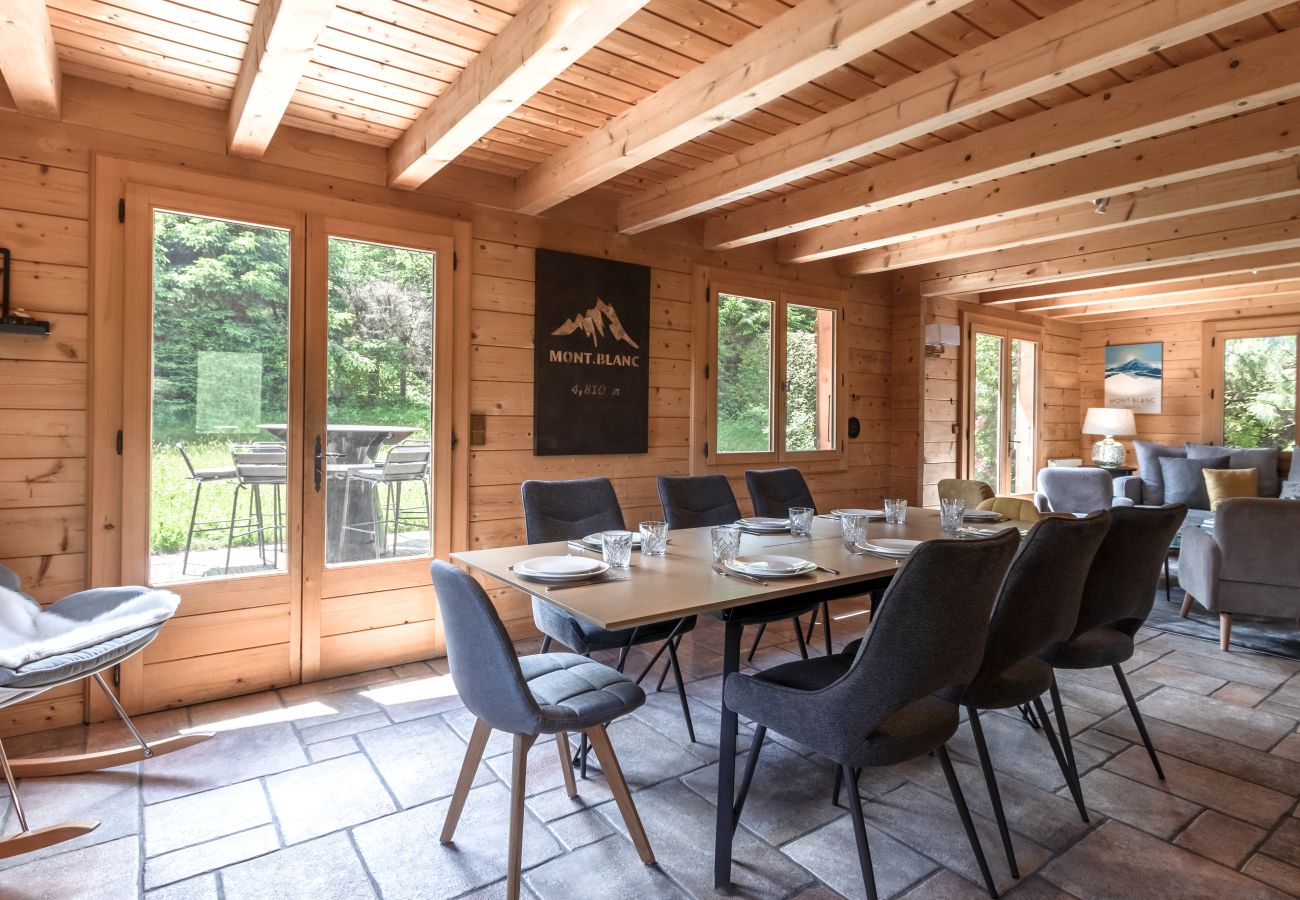 Chalet en Les Houches - Balcon De l'Europe - Jacuzzi privé - Jardin vue Mo