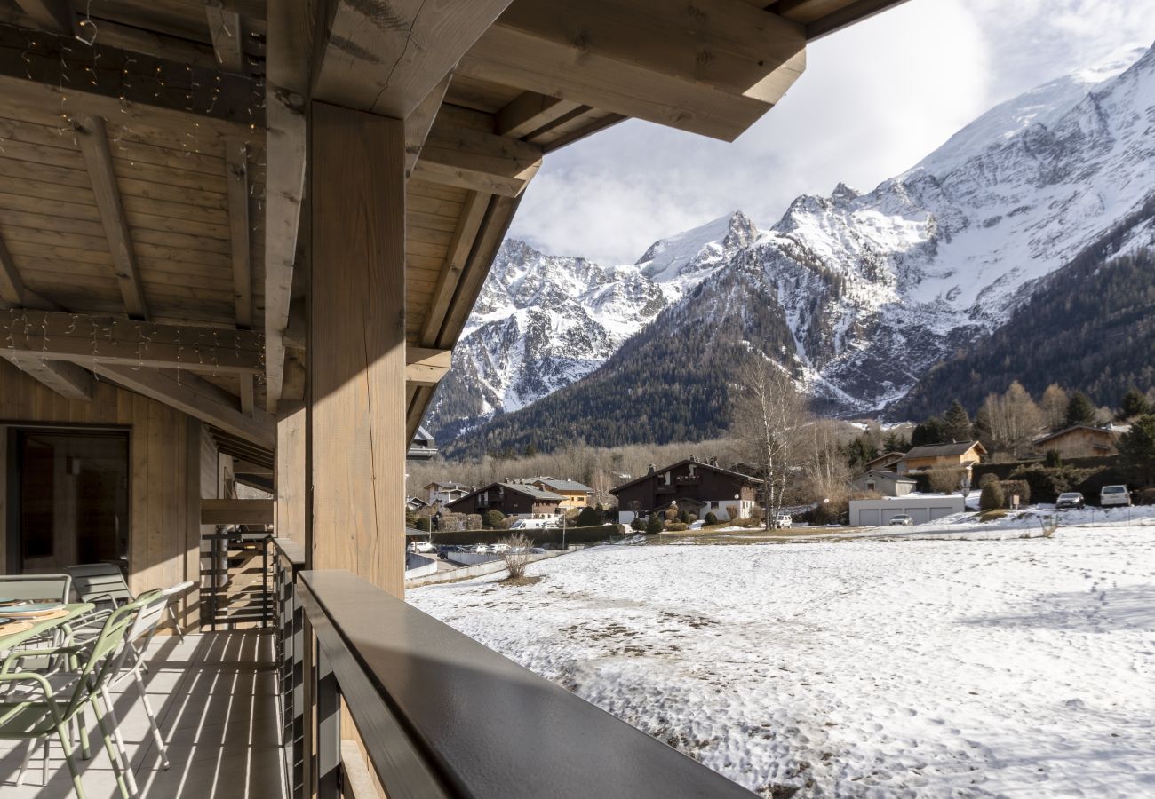 Appartamento a Les Houches - Nid d'Aigle  - Balcon avec vue Mont Blanc