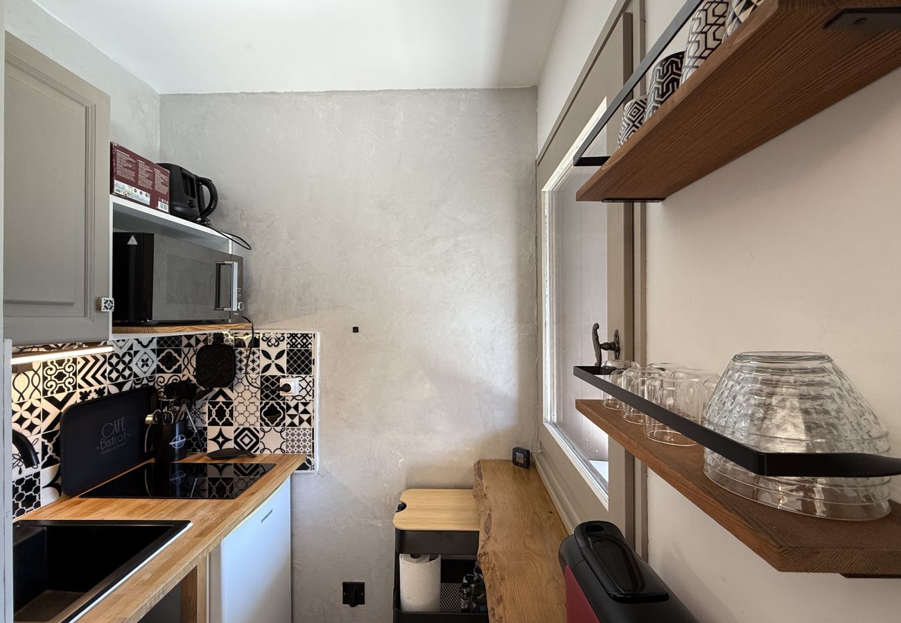 Studio a Saint-Gervais-les-Bains - Vue du Rosay - Balcon, vue montagne et confort
