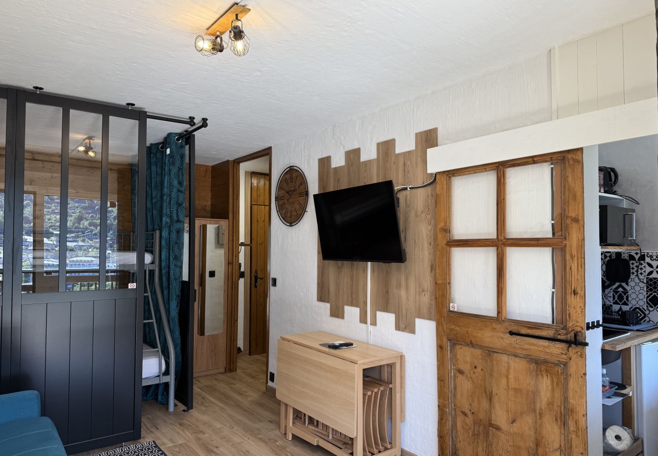 Studio a Saint-Gervais-les-Bains - Vue du Rosay - Balcon, vue montagne et confort
