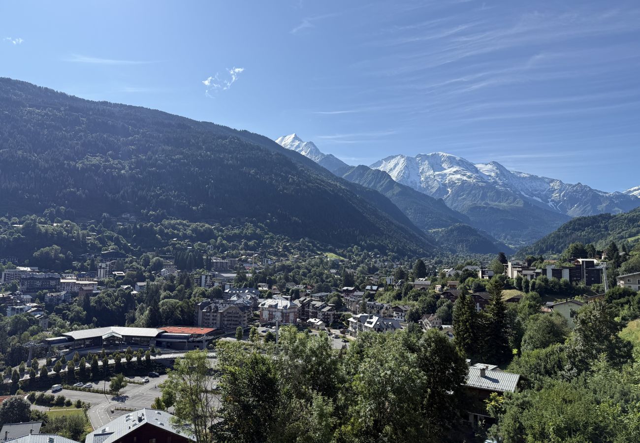 Studio a Saint-Gervais-les-Bains - Vue du Rosay - Balcon, vue montagne et confort