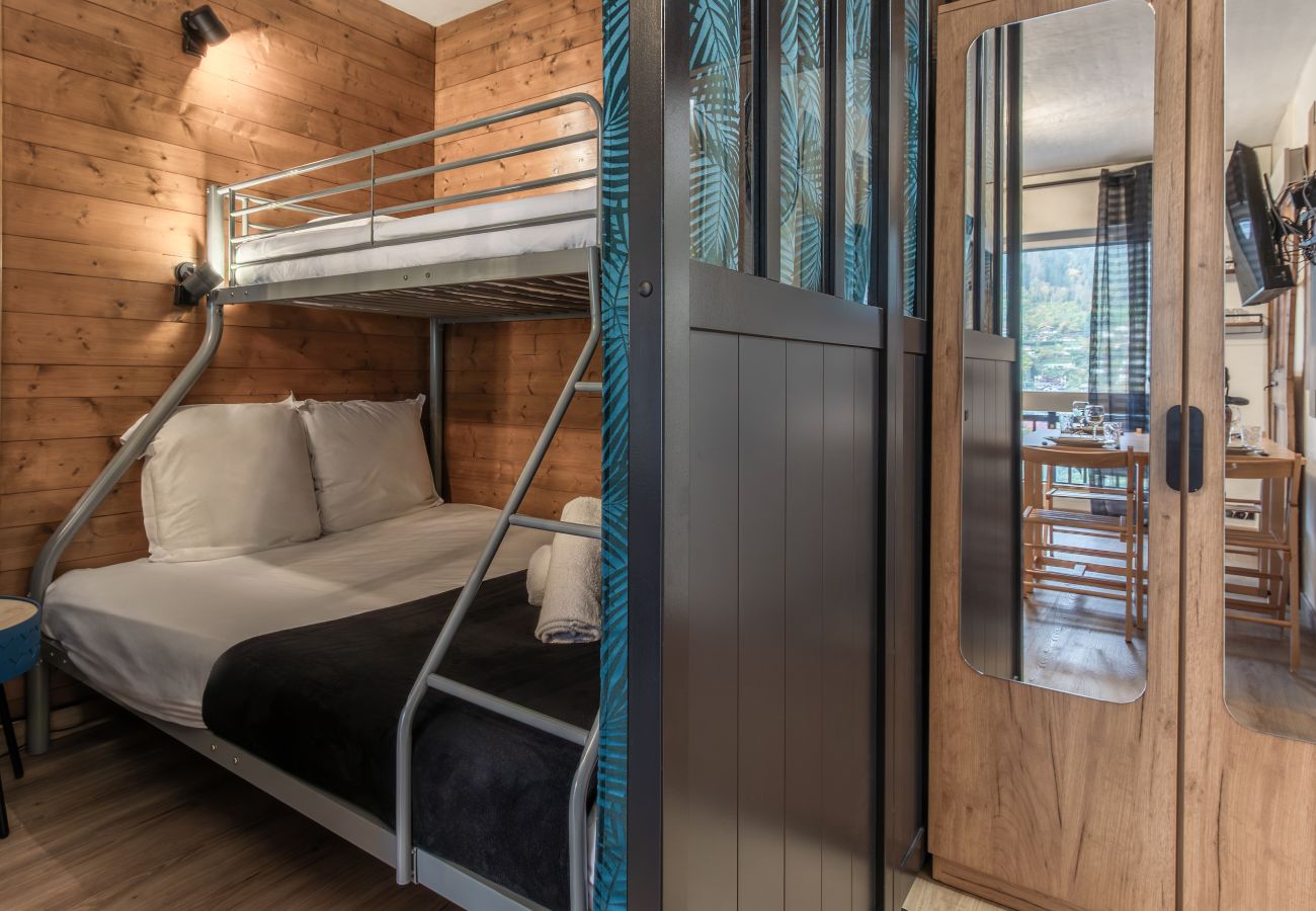 Studio a Saint-Gervais-les-Bains - Vue du Rosay - Balcon, vue montagne et confort