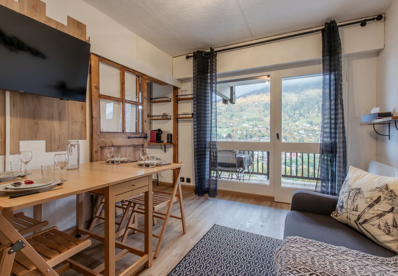 Studio a Saint-Gervais-les-Bains - Vue du Rosay - Balcon, vue montagne et confort
