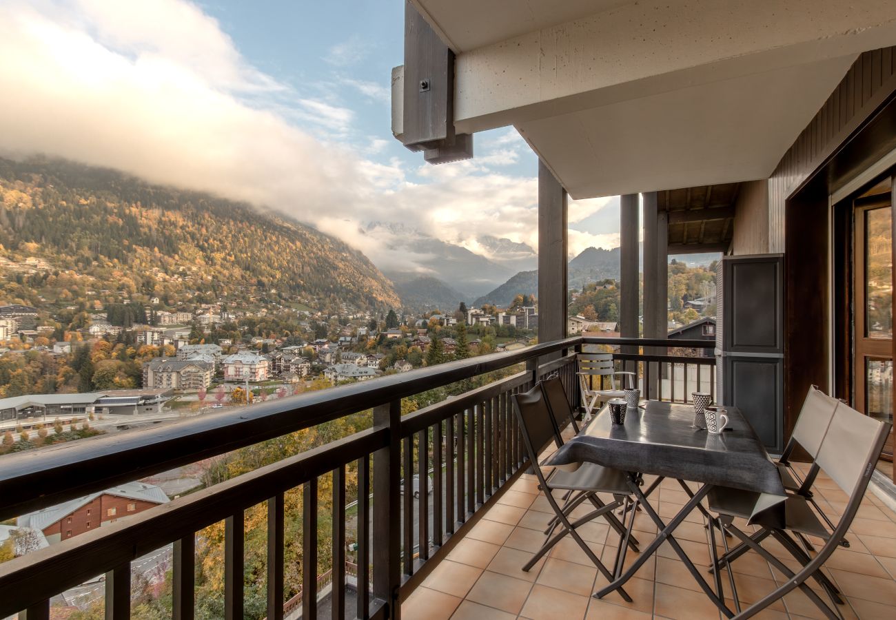 Studio a Saint-Gervais-les-Bains - Vue du Rosay - Balcon, vue montagne et confort
