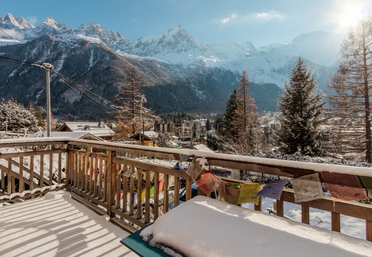 Villetta a Chamonix-Mont-Blanc - Le Refuge des Pècles - Vue Mont-Blanc - Central