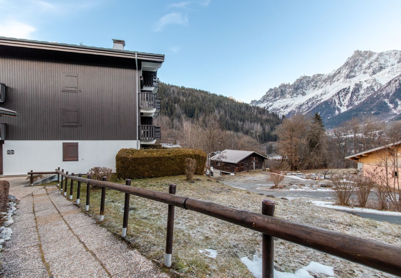 Studio a Les Houches - Le Cocon du Prarion – Ski, vue & jardin
