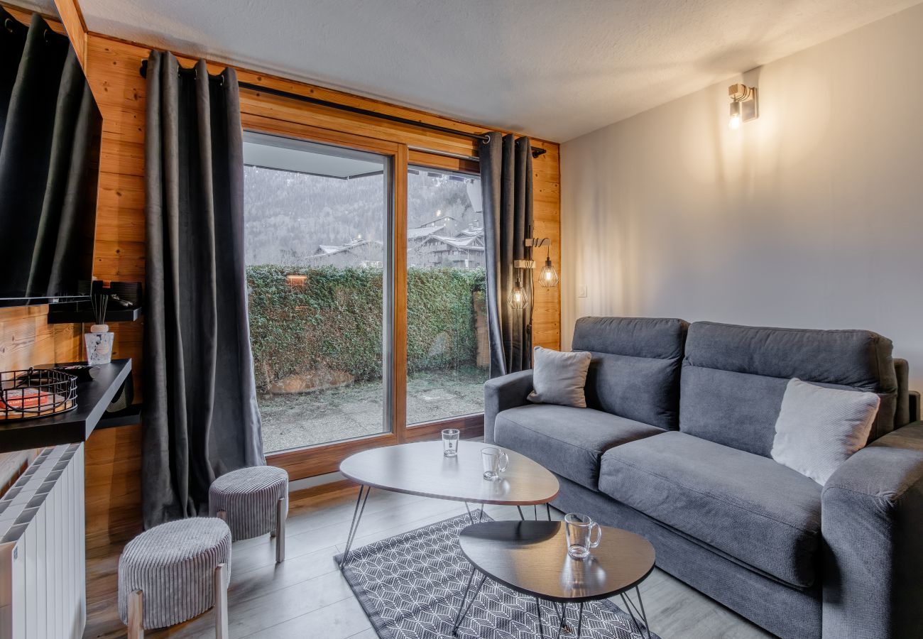 Studio a Les Houches - Le Cocon du Prarion – Ski, vue & jardin