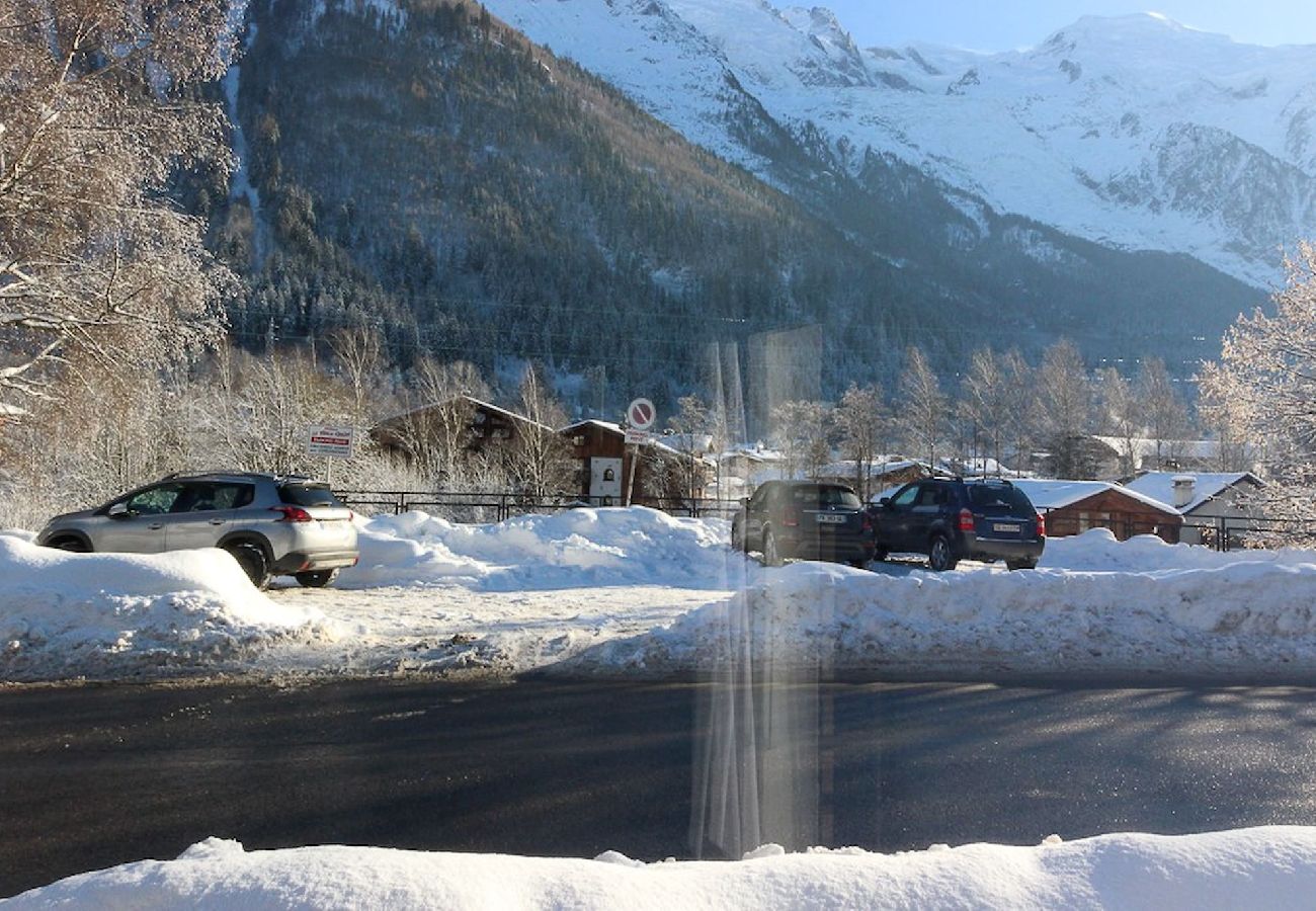 Appartement à Chamonix-Mont-Blanc - Les Cimes du Mont-Blanc - Jardin avec vue