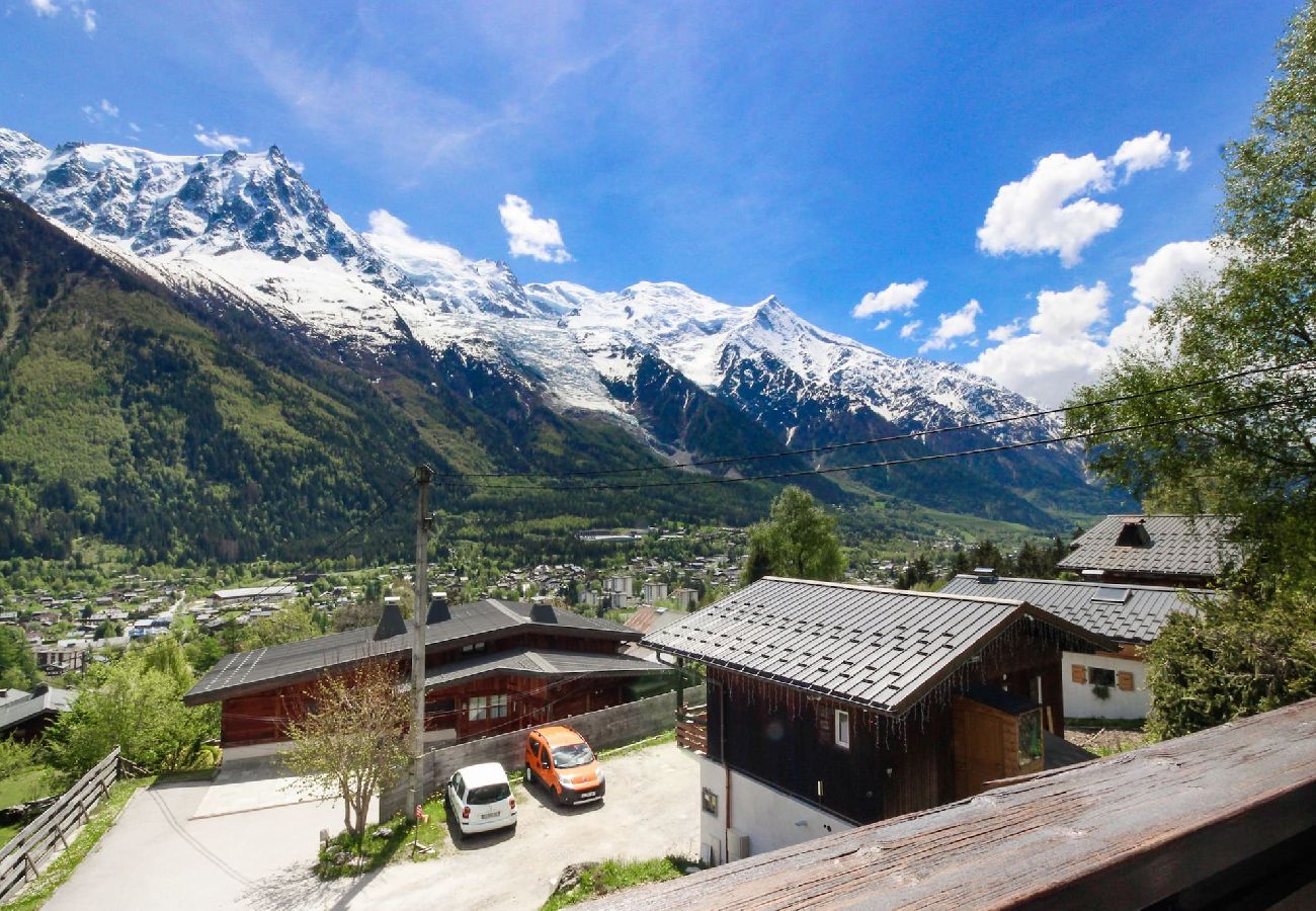 Appartement à Chamonix-Mont-Blanc - Le Cretet 1 - Duplex - Balcon avec vue Mont-Blanc