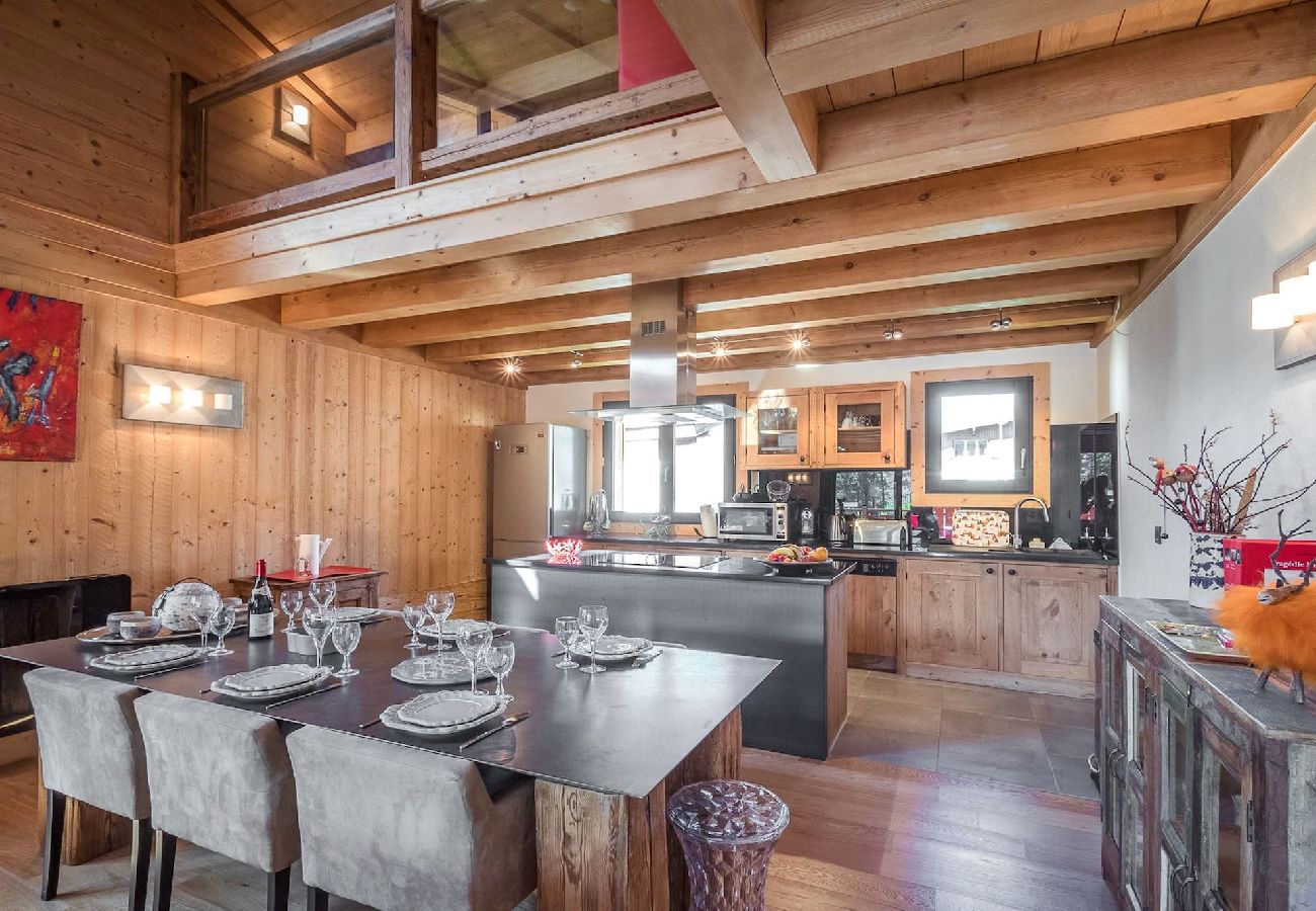 Appartement à Chamonix-Mont-Blanc - Les Ecrins des Bossons - Terrasse - vue Mt.Blanc