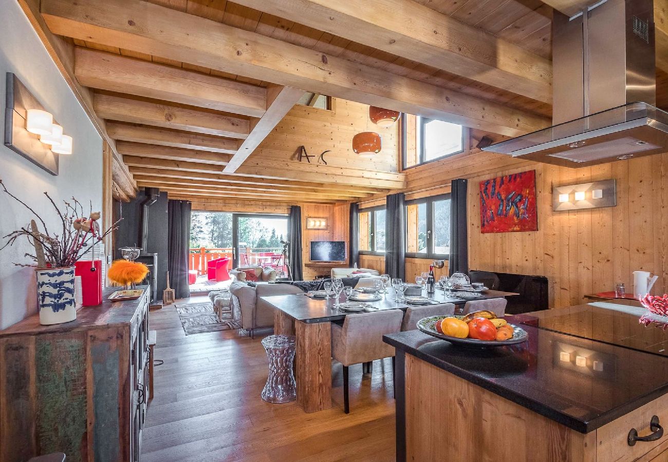 Appartement à Chamonix-Mont-Blanc - Les Ecrins des Bossons - Terrasse - vue Mt.Blanc