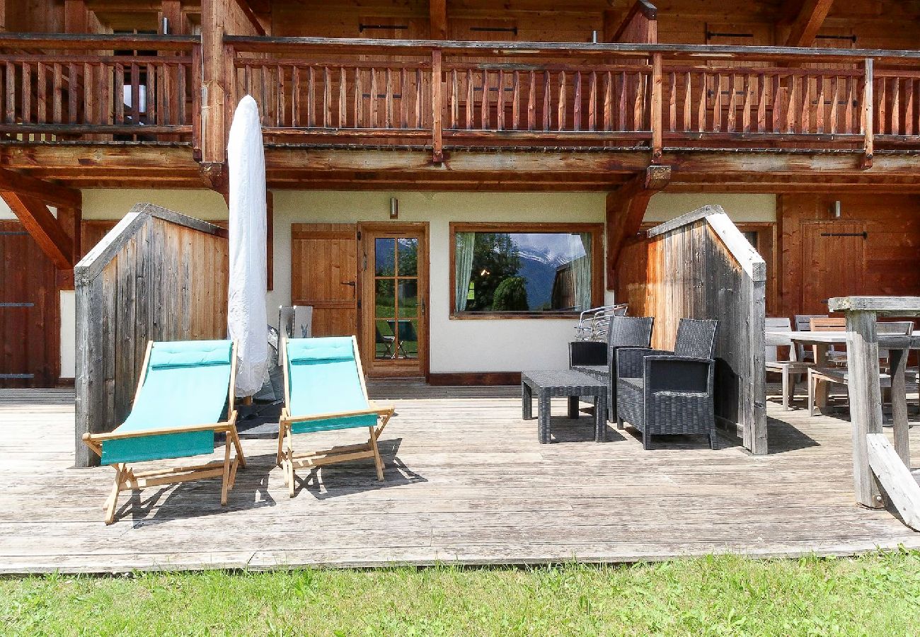 Appartement à Les Houches - Maison Neuve 1 - Ski aux pieds - Vue Mt-Blanc