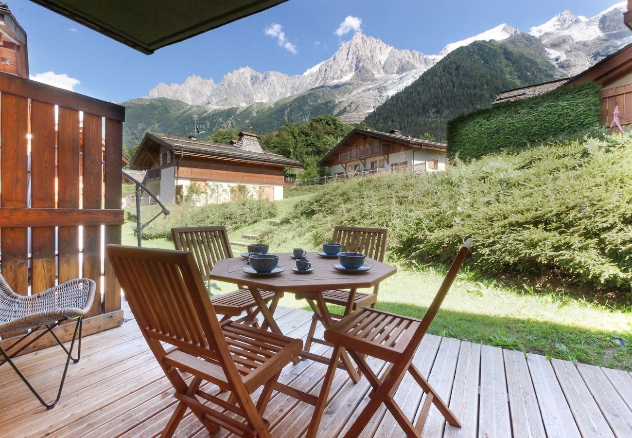 Appartement à Chamonix-Mont-Blanc - Les Granges - Terrasse - Vue Mont.Blanc