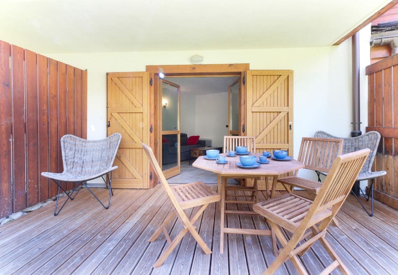 Appartement à Chamonix-Mont-Blanc - Les Granges - Terrasse - Vue Mont.Blanc