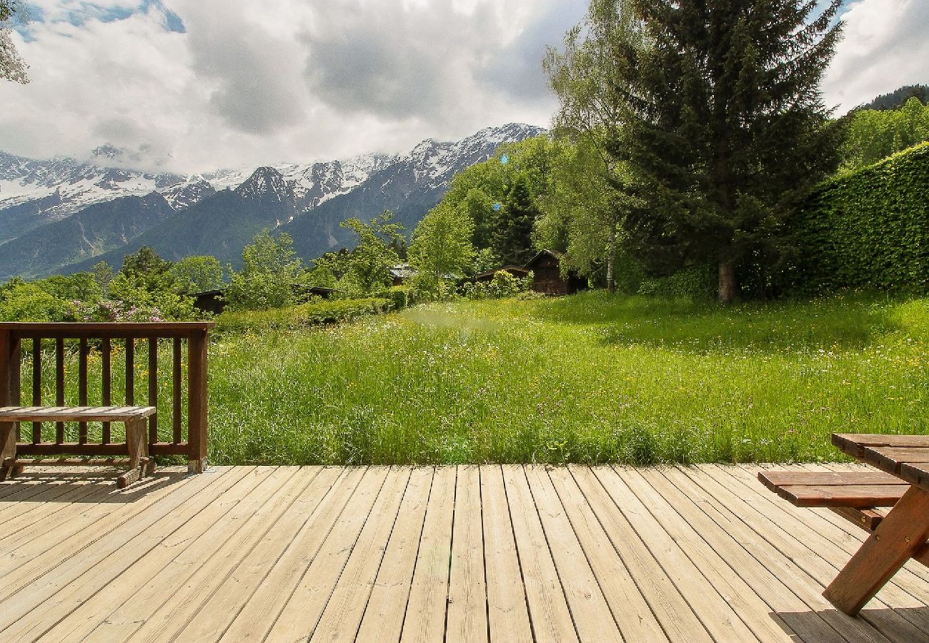 Chalet à Les Houches - Chalet des Chavants -Grand jardin- vue Mt-Blanc