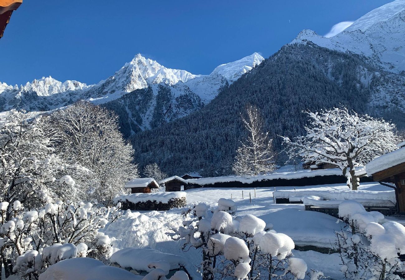 Appartement à Les Houches - Vue Mont-Blanc - Calme - Yoga