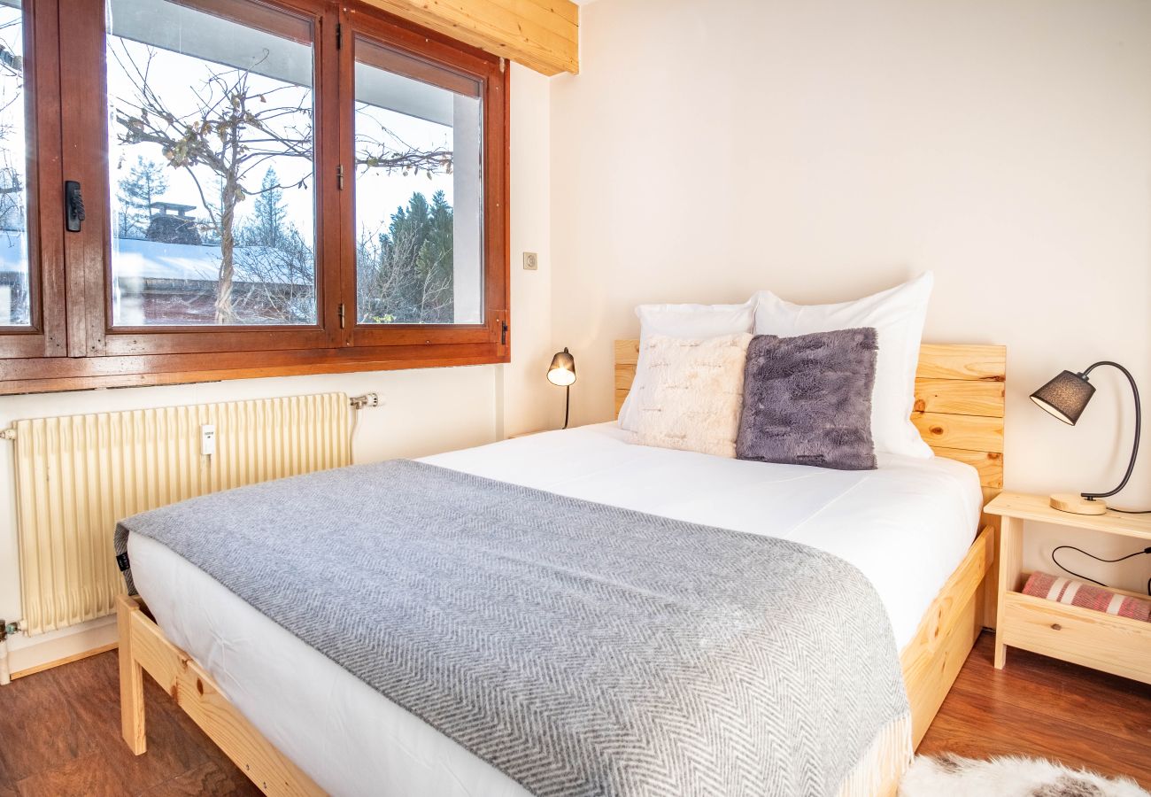 Appartement à Chamonix-Mont-Blanc - Les Tussilages - Balcon et Terrasse vue Mont-Blanc