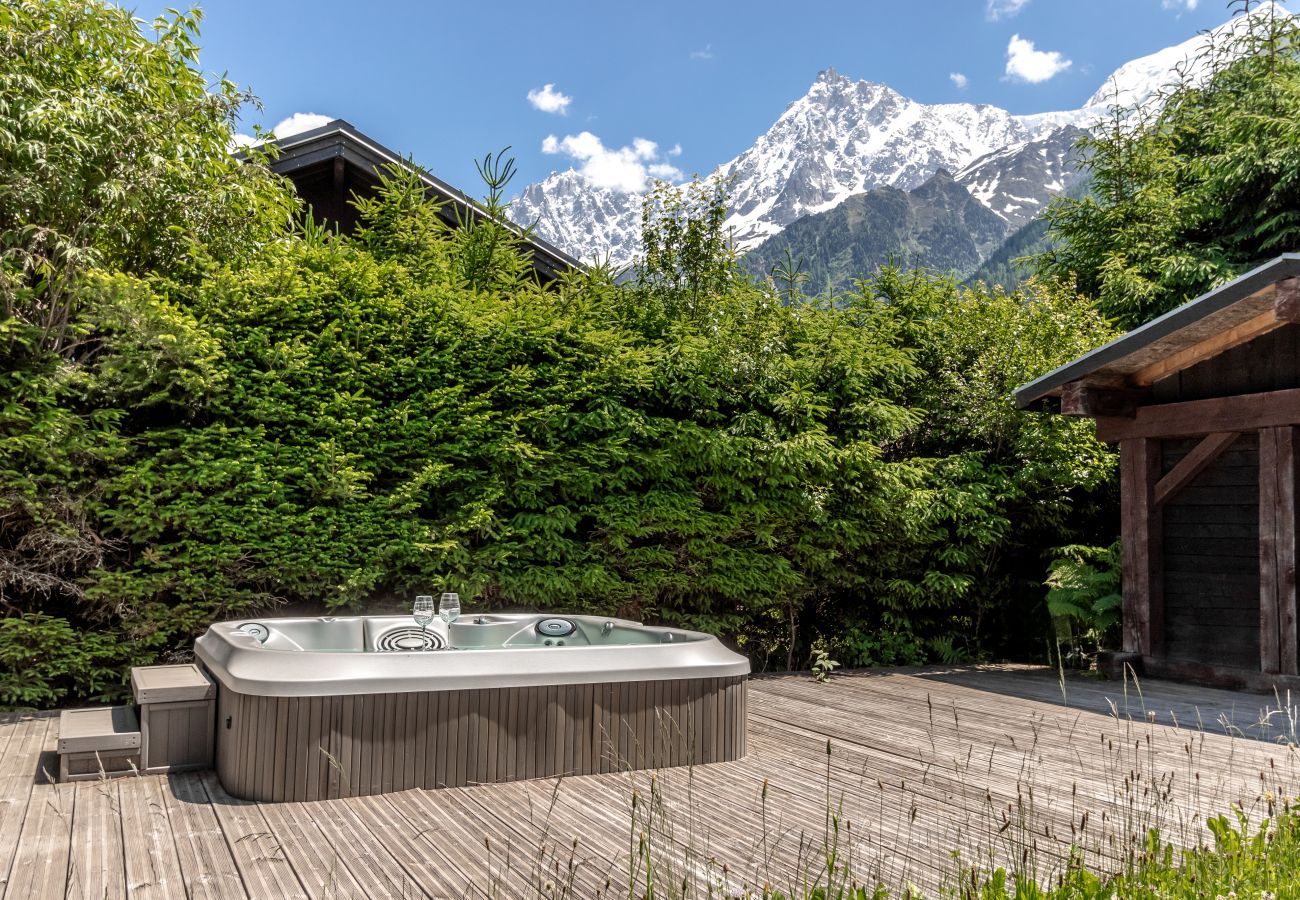 Chalet à Les Houches - Balcon De l'Europe - Jacuzzi privé - Jardin vue Mo