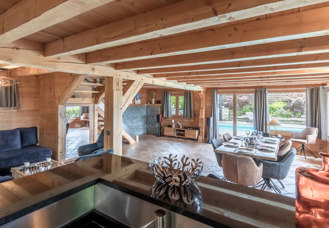 Chalet à Saint-Gervais-les-Bains - Chalet Hygge - Piscine - Calme