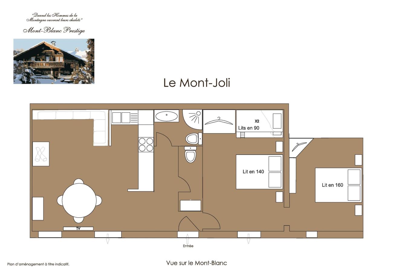 Appartement à Saint-Gervais-les-Bains - Le Gite - 20 pax - Calme - Vue montagne