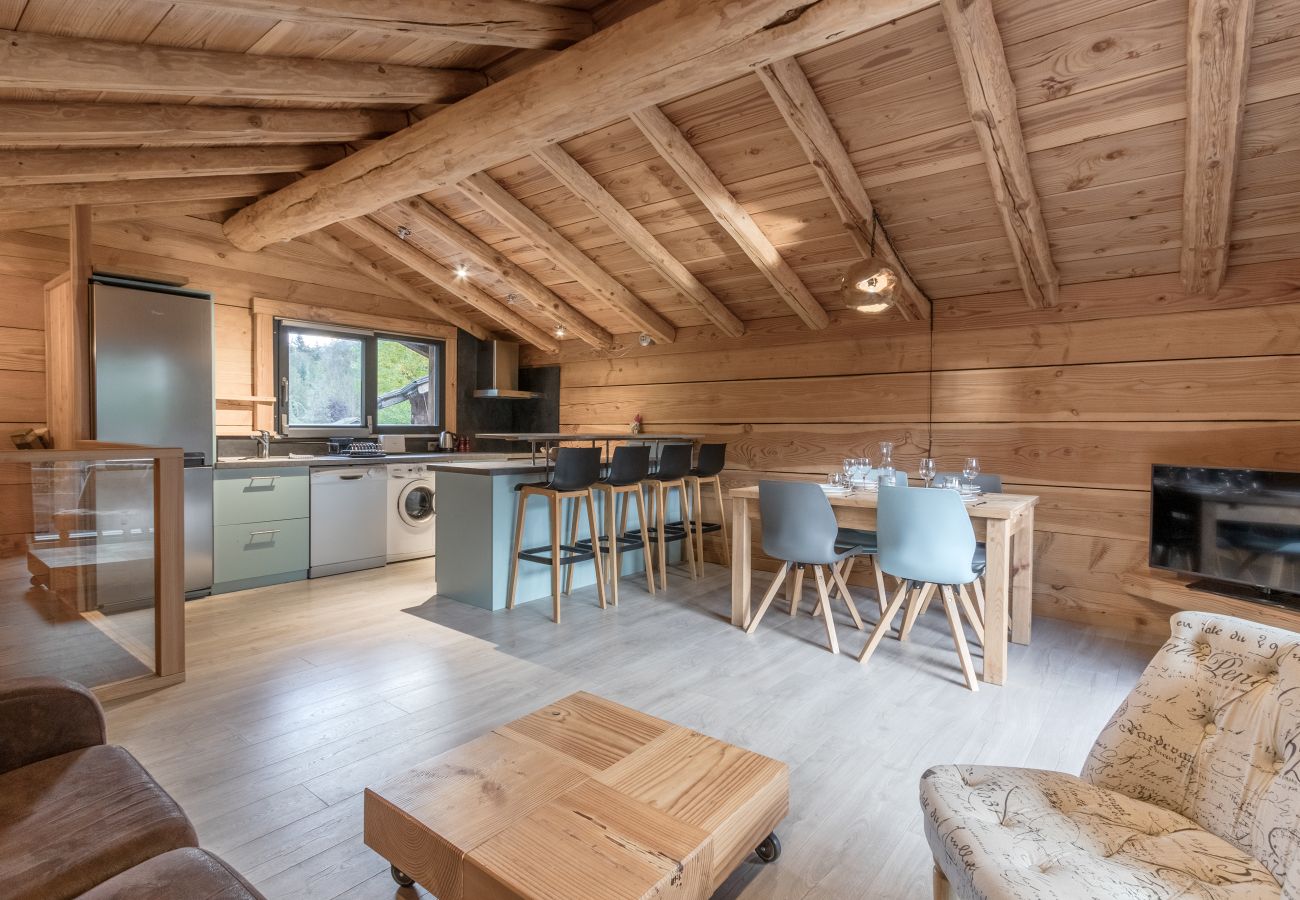 Appartement à Chamonix-Mont-Blanc - Le Grand Champs - Terrasse avec vue Mt.Blanc