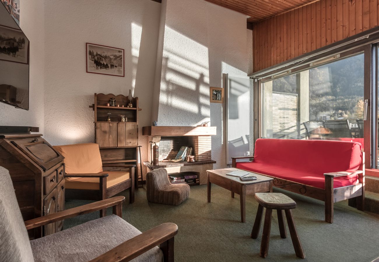 Appartement à Chamonix-Mont-Blanc - Cristal des Glaces - Balcon avec vue imprenable